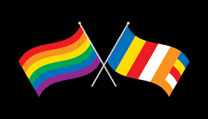 Banderas budista y gay